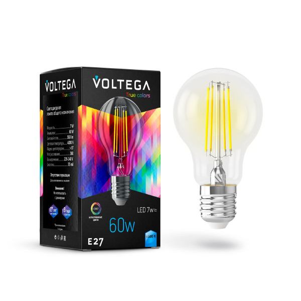 Светодиодная лампа Voltega General purpose bulb E27 7W High CRI 7155
