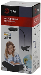 Офисная настольная лампа ЭРА NLED-435-4W-BK
