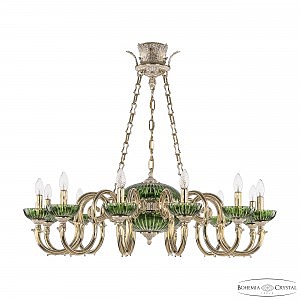 Подвесная люстра Bohemia Verona 72003P/12/300 GW P Clear-Green/H-1K Y8