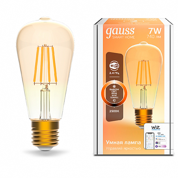 Светодиодная лампа Gauss Smart Home Loft 1290112