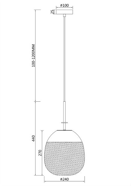 Светильник подвесной Maytoni Lune P072PL-L5W3K