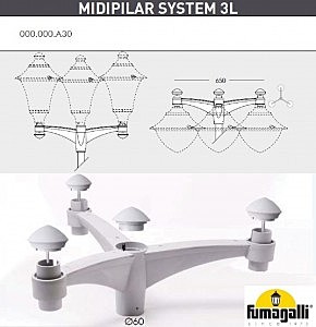 Консоль Fumagalli Консоль Midipilar 000.000.A30.L0