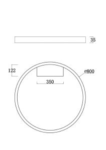 Потолочный LED светильник Maytoni Rim MOD058CL-L50W4K