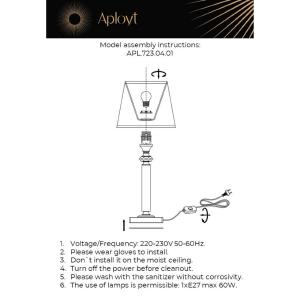 Настольная лампа Aployt Emilia APL.723.04.01