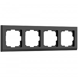 Рамка Werkel W0041808/ Рамка на 4 поста (черный)