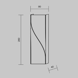 Уличный настенный светильник Maytoni Twist O040WL-L11B3K