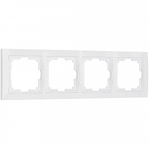 Рамка Werkel W0042001/ Рамка на 4 поста Snabb basic (белый)