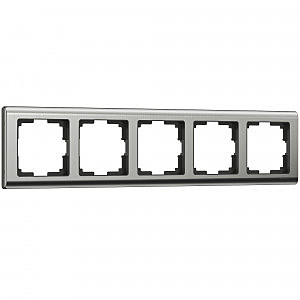 Рамка Werkel W0051602/ Рамка на 5 постов Metallic (глянцевый никель)
