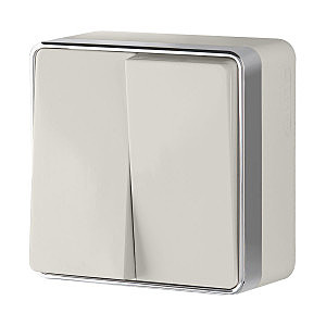 Выключатель Werkel W5020003/ Выключатель двухклавишный Gallant (слоновая кость)