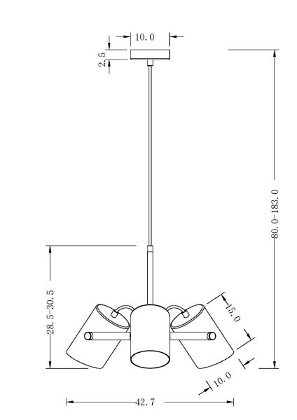 Подвесная люстра Freya Elori FR4004PL-03BBS