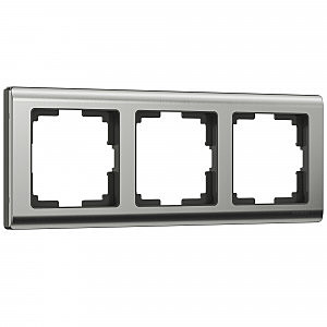 Рамка Werkel W0031602/ Рамка на 3 поста Metallic (глянцевый никель)