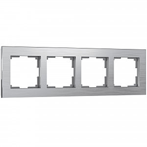 Рамка Werkel W0041706/ Рамка на 4 поста Aluminium (алюминий)