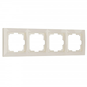Рамка Werkel W0042003/ Рамка на 4 поста Snabb basic (слоновая кость)