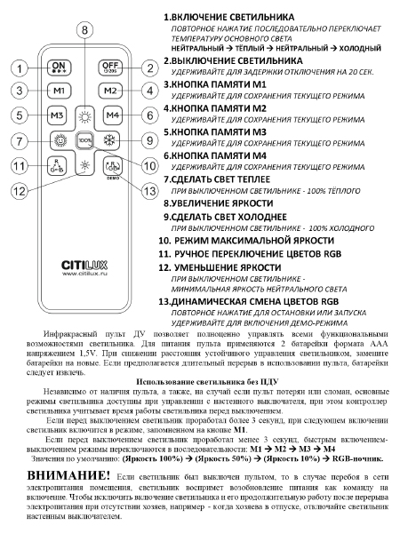 Светильник потолочный Citilux Симпла CL714900G