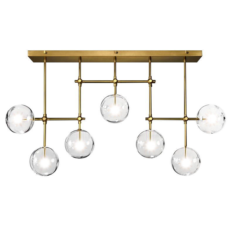 Потолочная люстра Delight Collection Globe Mobile KG0835P-7A brass