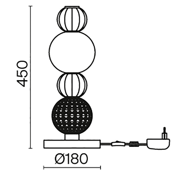 Настольная лампа Maytoni Collar MOD301TL-L18CH3K