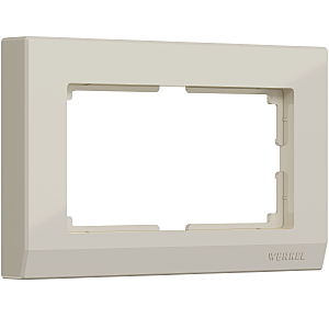 Рамка Werkel W0081803/ Рамка для двойной розетки Stark (слоновая кость)