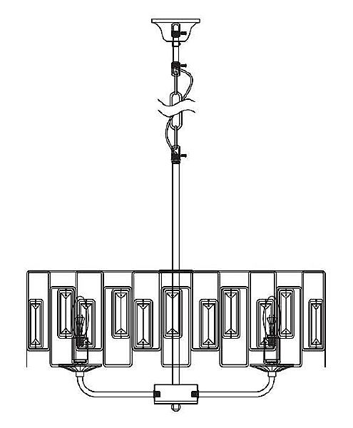 Подвесная люстра Rivoli Waltraud 1028-206