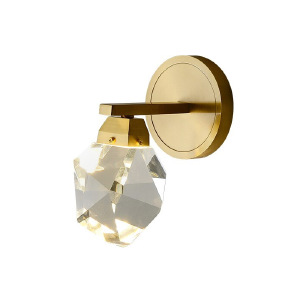 Настенное бра Delight Collection Crystal rock II 9701W/1 brass