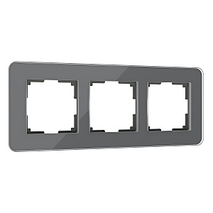 Рамка Werkel Elite графит W0032440/ Рамка на 3 поста Elite (графит, стекло)
