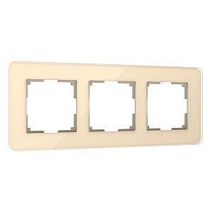 Рамка Werkel Elite айвори W0032443/ Рамка на 3 поста Elite (айвори, стекло)