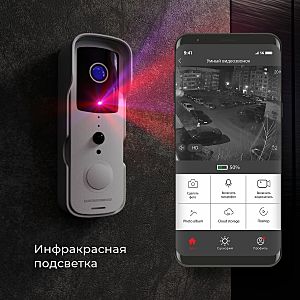 Дверной звонок Elektrostandard 76105/00 видеозвонок Умный дом белый