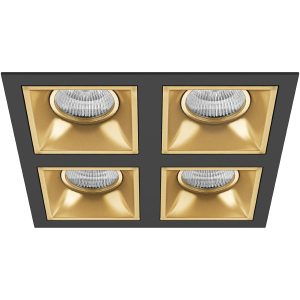 Комплект из светильников и рамки Lightstar Domino D54703030303