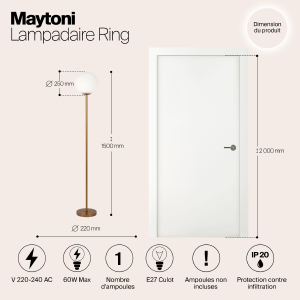 Торшер Maytoni Ring MOD013FL-01BS