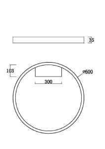 Светильник потолочный Maytoni Rim MOD058CL-L35B3K