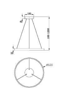 Подвесная люстра Maytoni Rim MOD058PL-L32W3K