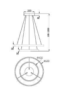 Подвесная люстра Maytoni Rim MOD058PL-L55B3K