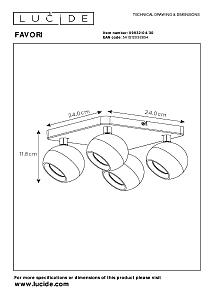 Светильник спот Lucide Favori 09932/04/30