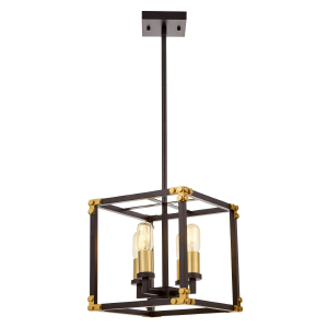 Люстра на штанге Lumina Deco Waldorf LDP 1140-4 BK+MD