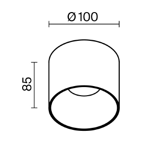 Накладной светильник Maytoni Alfa LED C064CL-01-15W4K-RD-WB