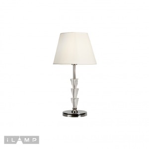 Настольная лампа iLamp Alesti T2424-1 Nickel