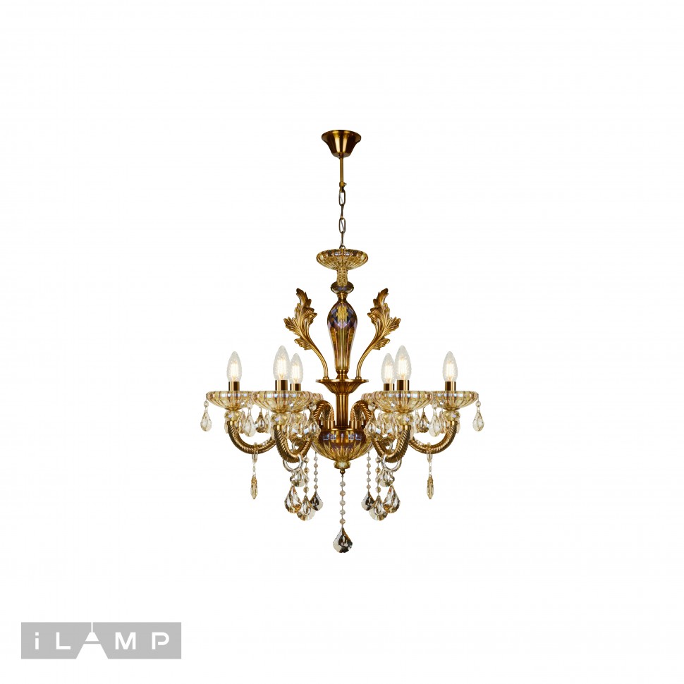 

Люстра подвесная Asia iLamp 81069-6 BR
