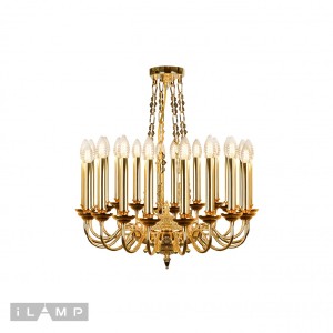 Люстра подвесная Louvre iLamp MD8551-20 GD