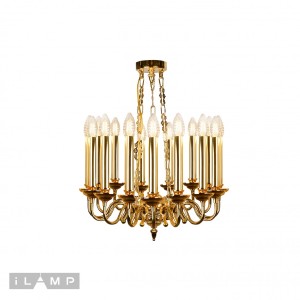 Люстра подвесная Louvre iLamp MD8551-15 GD