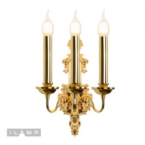 Настенное бра iLamp Louvre B8551-3W GD