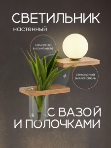 Настенный светильник Мелодия Света Scandi WA9878-1 GR 000059547