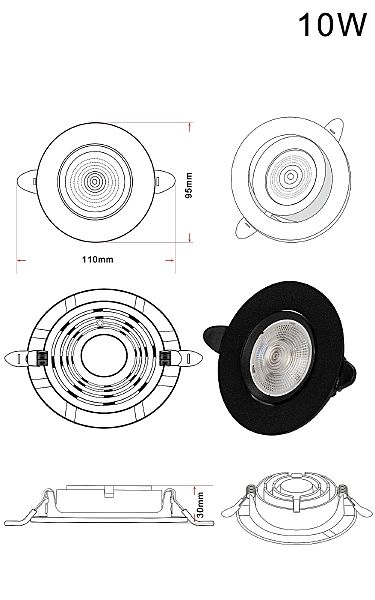 Встраиваемый светильник Zortes Raiz ZRS.57796.10