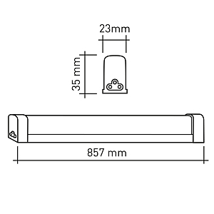Мебельный светильник ЭРА LLED-04 LLED-04-0-40K-012