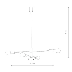 Подвесная люстра Nowodvorski Rotor 7935