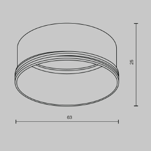 Декоративное кольцо для Focus Led 20Вт 260 ₽ Maytoni Focus LED RingL-20-W