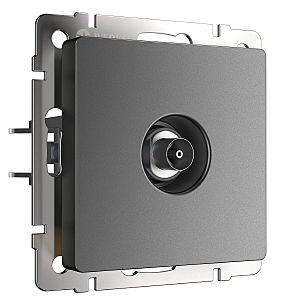 Розетка Werkel W1183064/ ТВ-розетка оконечная (графит матовый)