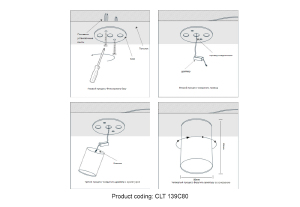 Накладной светильник Crystal Lux Clt 139 CLT 139C80 GO 4000K