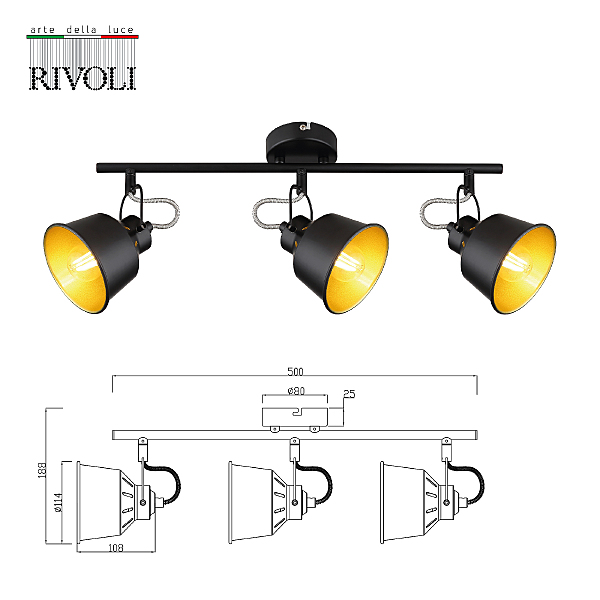 Светильник спот Rivoli Evelyn 7064-703