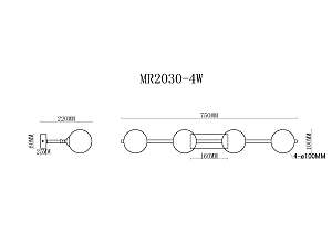 Настенное бра MyFar Valency MR2030-4W