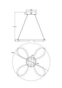 Подвесная люстра Freya Jumbo FR6047PL-L70W