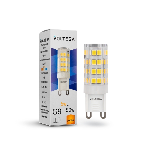Светодиодная лампа Voltega Capsule G9 7185